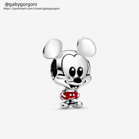 Pandora Disney Mickey Mouse Red Trousers Charm|Pendant - Picture 1 of 2